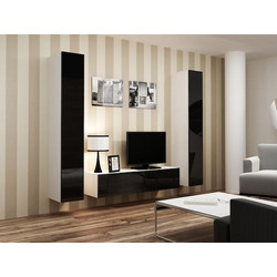 Cama TV stand VIGO 140 30/140/40 white/black gloss