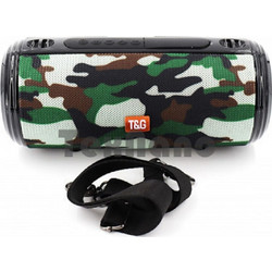 T&G TG-537 Αδιάβροχο Ηχείο Bluetooth 10W με Ραδιόφωνο Χακί