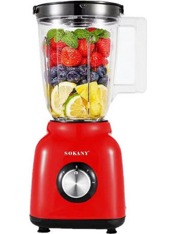 Sokany SK-168 Μπλέντερ για Smoothie 1.5lt 500W Κόκκινο