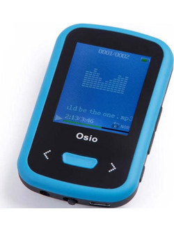 Osio SRM-9280B MP3 Player 8GB με Οθόνη 1.8" με Ραδιόφωνο Μπλε