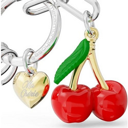 Metalmorphose Keychain - MTM406-01 - Nature Collection Cherry With Heart