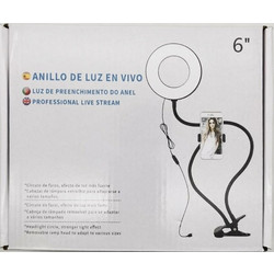 Ring Light OEM USB 15.24cm με βάση κινητού και επιτραπέζια στήριξη