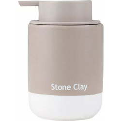 Δοχείο Κρεμοσάπουνου Κεραμικό Tone Lab 280ml Estia - Stone Clay