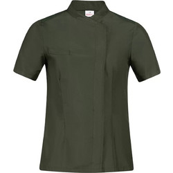 Σακάκι Σεφ Γυναικείο Frida Χακί Με Κοντό Μανίκι Slim Fit Giblor's