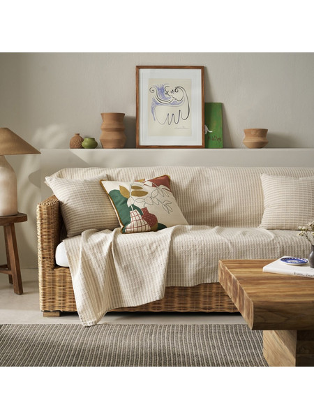 Gofis Home Ριχτάρι Διθέσιου Καναπέ 180x250 Elysia 531/06 Hemp Beige