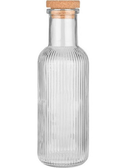 ESTIA ΜΠΟΥΚΑΛΙ ΓΥΑΛΙΝΟ 1000ml ΑΝΑΓΛΥΦΟ ΜΕ ΦΕΛΛΟ ΔΙΑΦΑΝΟ