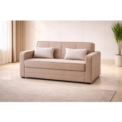 All4Home Dafne Διθέσιος Καναπές Κρεβάτι Μπεζ 171x115x90cm 06-003