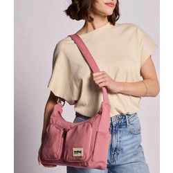 Hindbag Emile Γυναικεία Τσάντα Χιαστί Βαμβακερή Pink