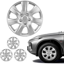 VEVOR Σετ 4 τμχ Τάσι Αυτοκινήτου 16" Universal, ασημί TYKLGGYS4JT1421MF001V0