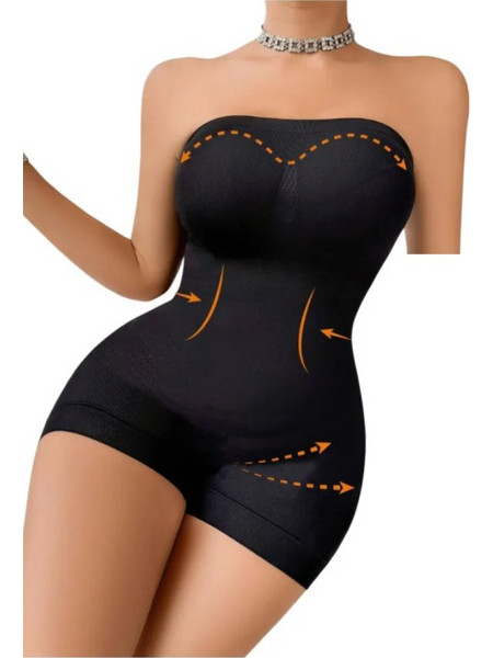 Slimming Bustier Κορσές Σύσφιξης Μαύρος XL