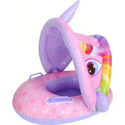 Σωσίβιο Swimtrainer με Μήκος 71,50εκ. και Σκίαστρο Μωβ Unicorn