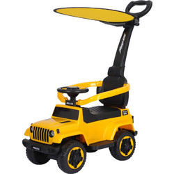 Ηλεκτροκίνητη Περπατούρα τύπου JEEP με χειρολαβή, Φώτα και Μουσική Κίτρινο για 12+ Μηνών TC-219E-YELLOW