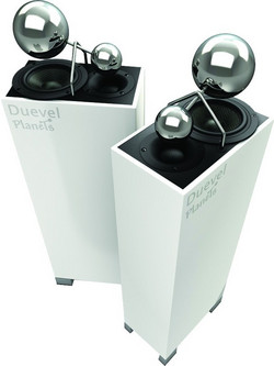 Duevel Planets Carbon Ζεύγος Ηχείων Hi-Fi Δαπέδου 50W 2 Δρόμων White Gloss