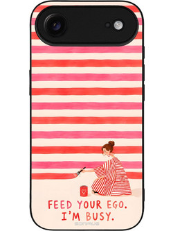 Sonique Stripe Stories Series Θήκη με Σχέδιο «Feed Your Ego» (iPhone 17 Air)