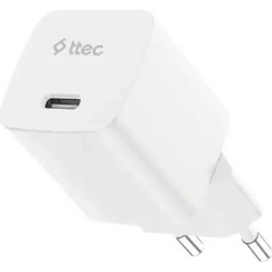 Ttec 2SCG45S Φορτιστής χωρίς Καλώδιο με Θύρα USB-C 45W Quick Charge 3.0 & Power Delivery White