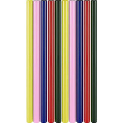 GOOBAY ράβδοι σιλικόνης 77856, Φ11mm x 200mm, διάφορα χρώματα, 10τμχ