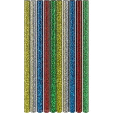GOOBAY ράβδοι σιλικόνης 77855, Φ11mm x 200mm, glitter διάφορα χρώματα, 10τμχ