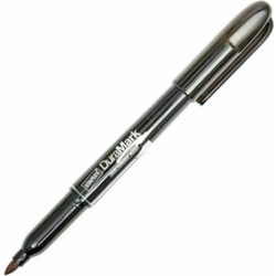 Staples Duramark Permanent Marker Black 1.5 3 Mm Round (50649) (STP50649)