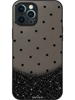 Sonique Diva Series Back Cover Πουά Γκλίτερ (iPhone 12 Pro Max)
