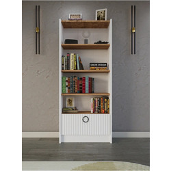 Stewe Home Βιβλιοθήκη 65x22x151cm STE-015975-V22425-1061829