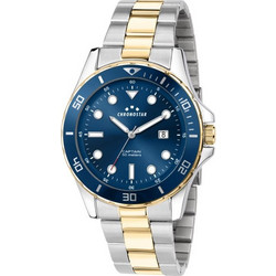Chronostar Captain Ανδρικό Ρολόι Χρονογράφος με Ασημί Μεταλλικό Μπρασελέ R3753291006