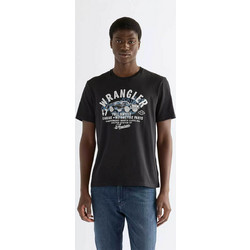 Wrangler(R) ανδρικό T-shirt με print Regular Fit Americana - 112387021 Μαύρο