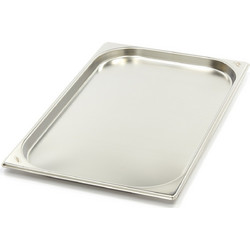 Gastronorm Container - 1/1 GN - 2cm Deep - Stainless Steel