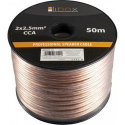 Libox Kabel glosnikowy 2x2,50mm LB0009-50 audio cable 50 m Transparent LB0009-50