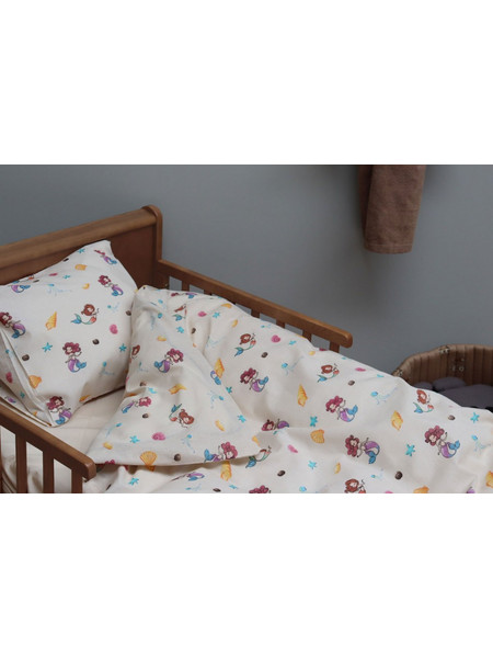 κλινοσκεπάσματα - παπλωματοθήκη -By Mats - Bed Linen Baby Size 70 x 100 cm - Working Machine MAT144 - Baby and Children