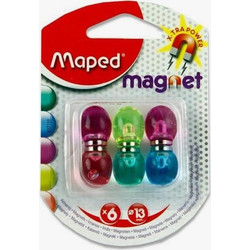 Σετ Μαγνήτες X-Tra Power 13x13χιλ. 6τμχ Maped
