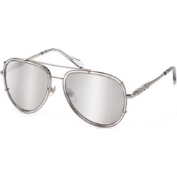 Just Cavalli SJC029V 06A7 Γυναικεία Γυαλιά Ηλίου Aviator Μεταλλικά Ασημί με Γκρι Φακό