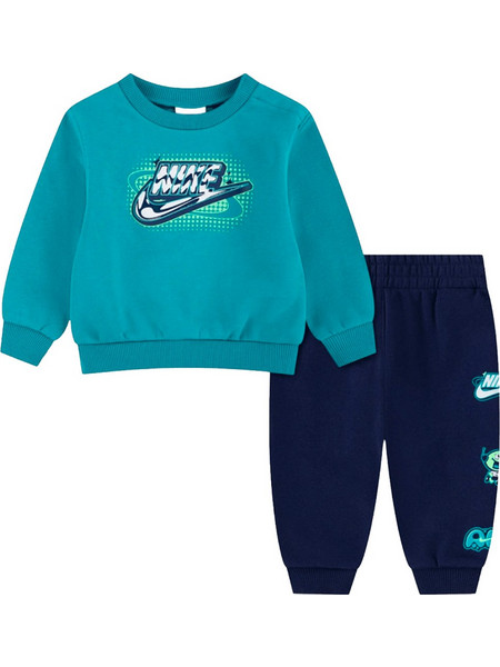 Nike NSW Brand A FLC Crew Σετ Ρούχων Μπλε 66P205-U90