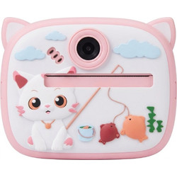 Παιδική Instant Κάμερα Θερμικής Εκτύπωσης - Ψηφιακή & Άμεση Εκτύπωση - Ανάλυση 20MP, Video 1080p, Χωρίς Μελάνι, Δημιουργικό Παιχνίδι, Ροζ