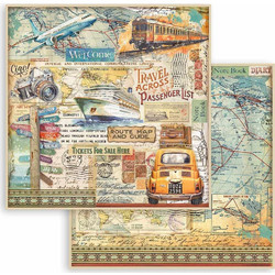 Stamperia Χαρτί Scrapbooking 30,5X30,5cm Διπλής Όψη Car