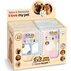 ΣΗΜΕΙΩΜΑΤΑΡΙΑ LEBEZ I LOVE MY PET ΣΠΙΡΑΛ 10x15