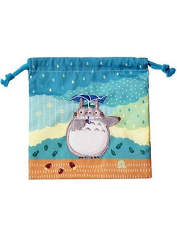 My Neighbor Totoro Laundry Storage Bag Totoro under the rain 20 x 19 cm