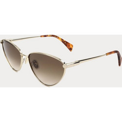 Lanvin LNV131S 745 Γυαλιά Ηλίου Cat Eye Μεταλλικά Ασημί με Καφέ Degradee Φακό