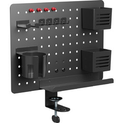 Activejet APB-002B desk organiser - rotating perforated board, matt black