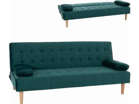 HomeMarkt Wanda Τριθέσιος Καναπές Κρεβάτι Βελούδινος 188x83x83cm HM3149.13
