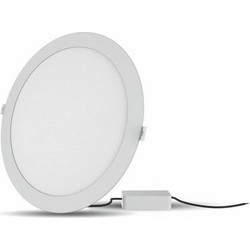 REDLED Rp Φωτιστικό Led Τύπου Pl Slim 24W/2500Lum/4000K/Χωνευτό/Στρογγυλό (Κοπη Φ220) Downlight/Λευκό