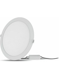 REDLED Rp Φωτιστικό Led Τύπου Pl Slim 24W/2500Lum/4000K/Χωνευτό/Στρογγυλό (Κοπη Φ220) Downlight/Λευκό
