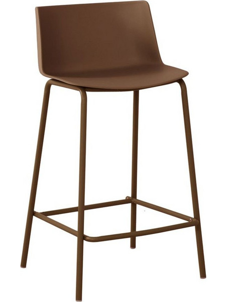 Σκαμπό Μπαρ Square 58-0007 50x45x87cm Mocca
