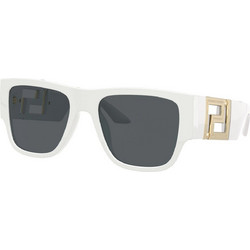 Versace VE4403 314/87 Γυναικεία Γυαλιά Ηλίου Τετράγωνα Κοκάλινα Λευκά με Μαύρο Polarized Φακό