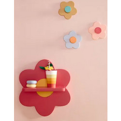KIDS CONCEPT. Ξύλινο ράφι τοίχου λουλούδι KID'S BASE (ροζ) KC1000972