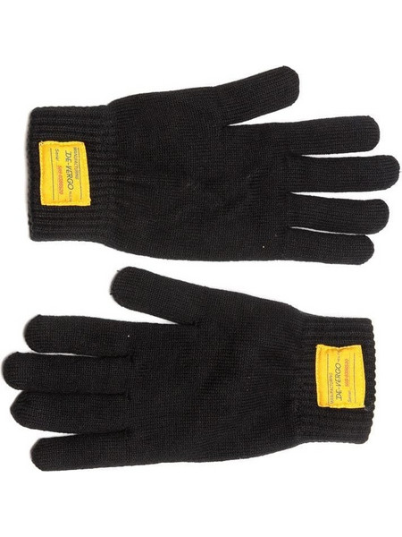 Devergo Men's Knitted Gloves 8020 - Black