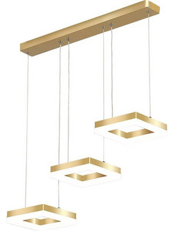 POWERTECH LED φωτιστικό οροφής HLL-0101, 35W, 4000K, 70x120cm, χρυσό