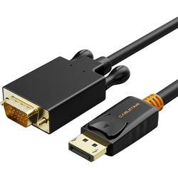 CABLETIME καλώδιο DisplayPort σε VGA CT-AV585-04G, 1080p, 1.8m, μαύρο