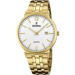 Festina Ανδρικό Ρολόι με Χρυσό Μεταλλικό Μπρασελέ F20513/2