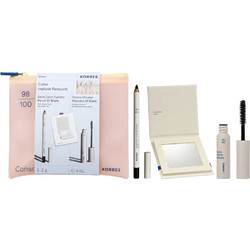 Korres Promo Solid Color Eyeliner Pencil 1,2g - 01 Black & Drama Volume Mascara 4ml - 01 Black & Compact Mirror 1 Τεμάχιο & Νεσεσέρ 1 Τεμάχιο