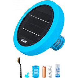 VEVOR Solar Pool Ionizer, Στρογγυλός Χάλκινος Ιονιστής Πισίνας έως 132489 L, Πλωτό αυτόματο καθαριστικό και καθαριστής νερού, νερό χωρίς χλώριο, με άνοδο χαλκού, ελατήριο, βούρτσα και φίλτρο για πισίν